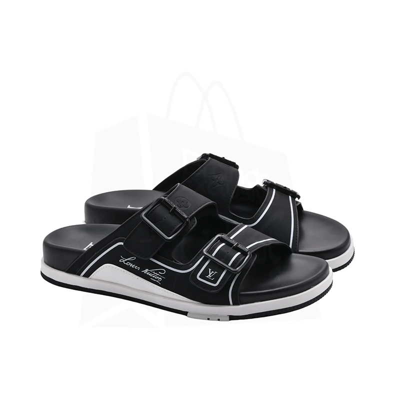 L wee Trainer Mules (Black Duo)