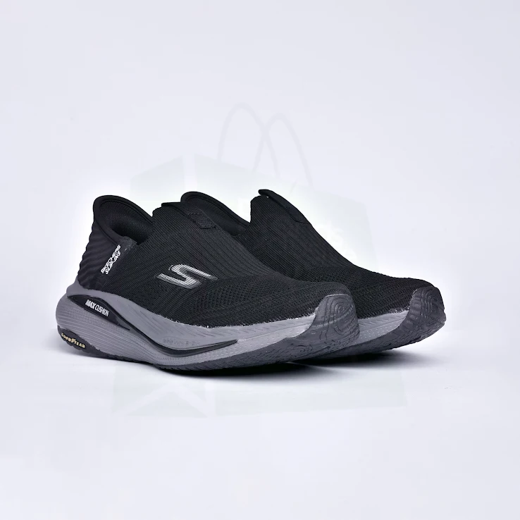 Skechers Max Cushion Slip Ins 2.0 Black Grey