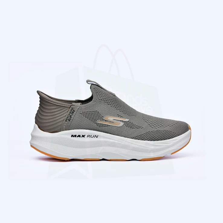 Skechers Max Run Slip Ins Khaki