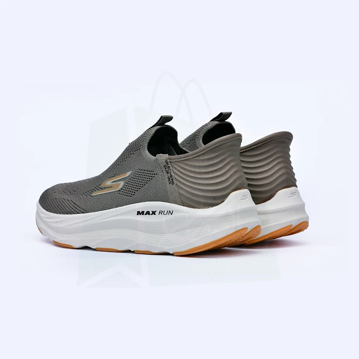 Skechers Max Run Slip Ins Khaki