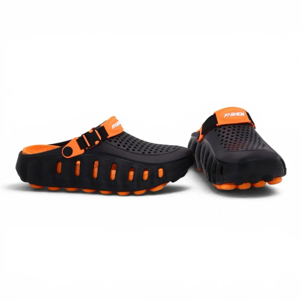 EVA Clogs 001 Black Orange